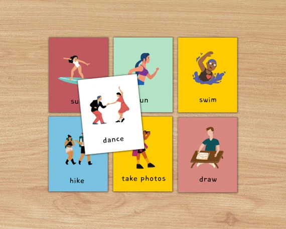 Flashcards and language games turn learning English for beginner into a game