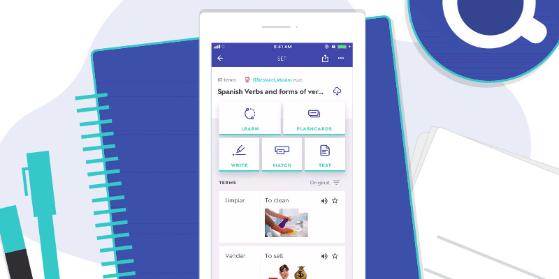 Quizlet là app học từ vựng tiếng Anh bằng flashcard