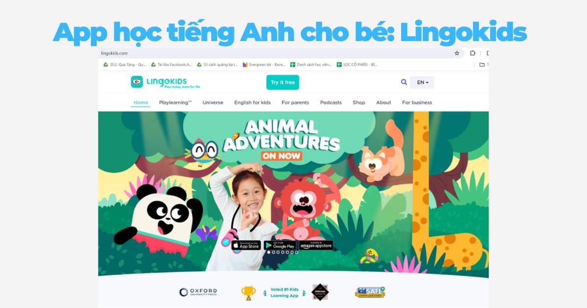 App học tiếng Anh miễn phí cho bé: Lingokids