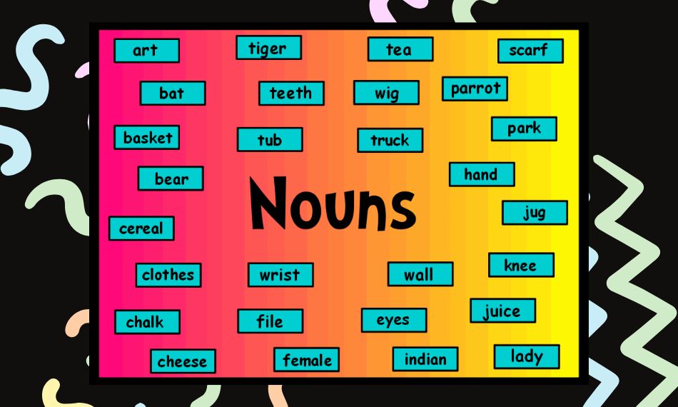 These essential nouns help form the core of the 100 most common words in English language.