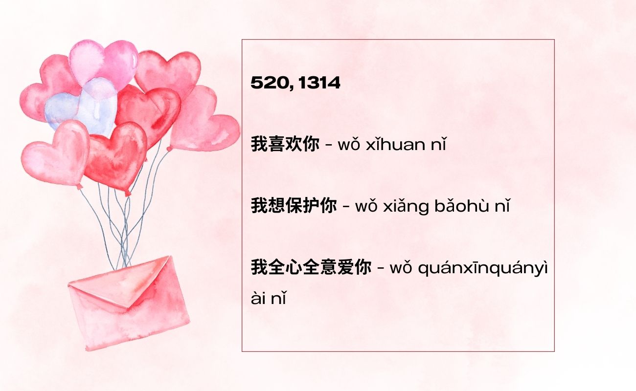 Other ways to say wo ai ni in Chinese