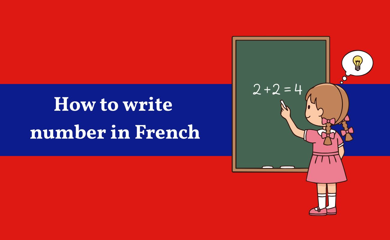 How to write a number in French