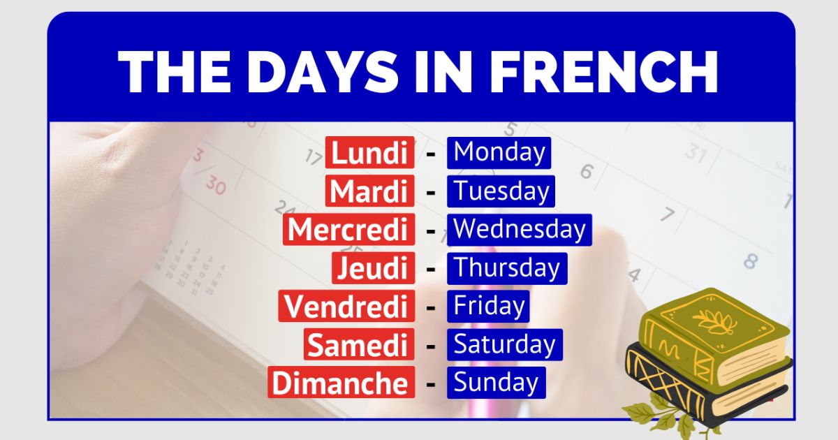 The Days of the Week in French