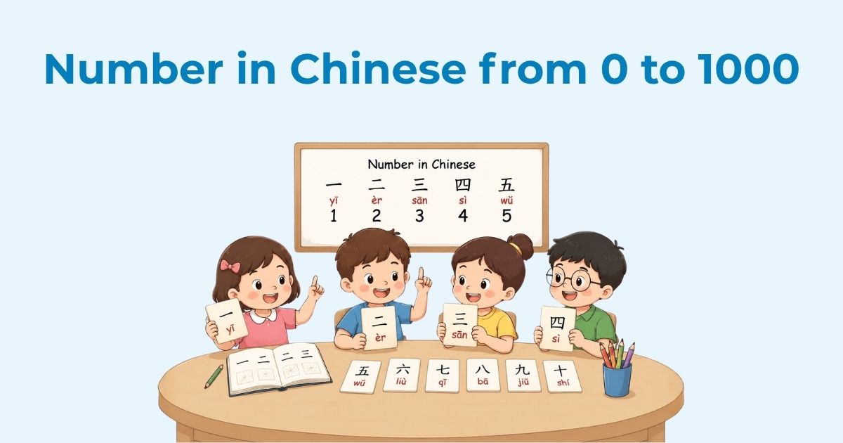 Number in Chinese from 0 to 1000
